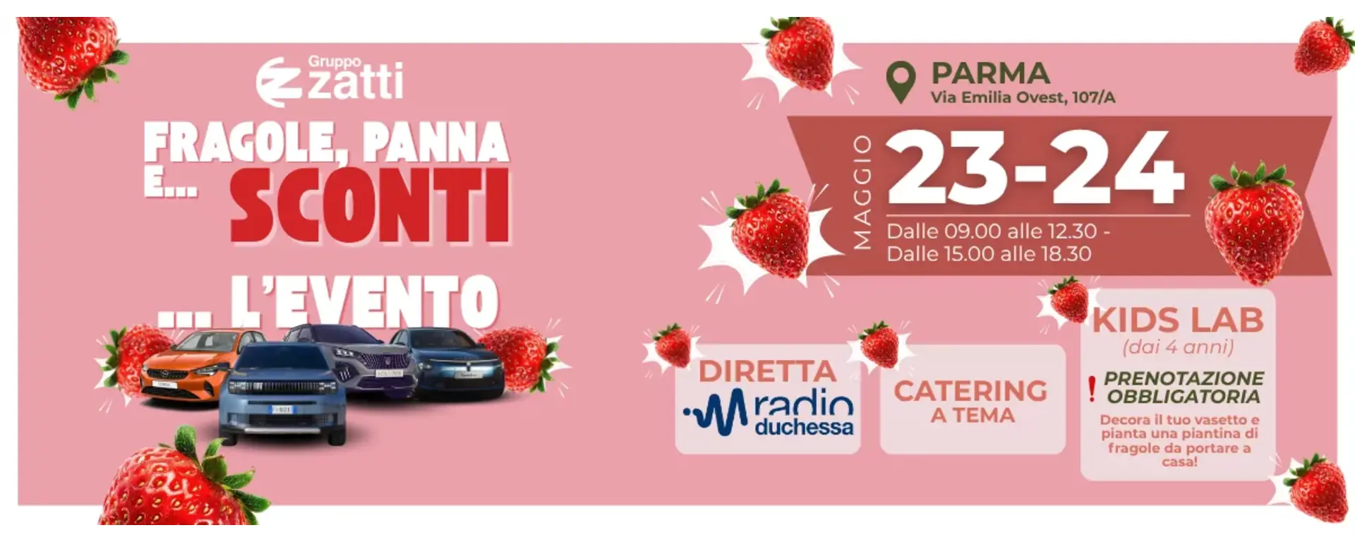 FRAGOLE, PANNA E... SCONTI... L'EVENTO!