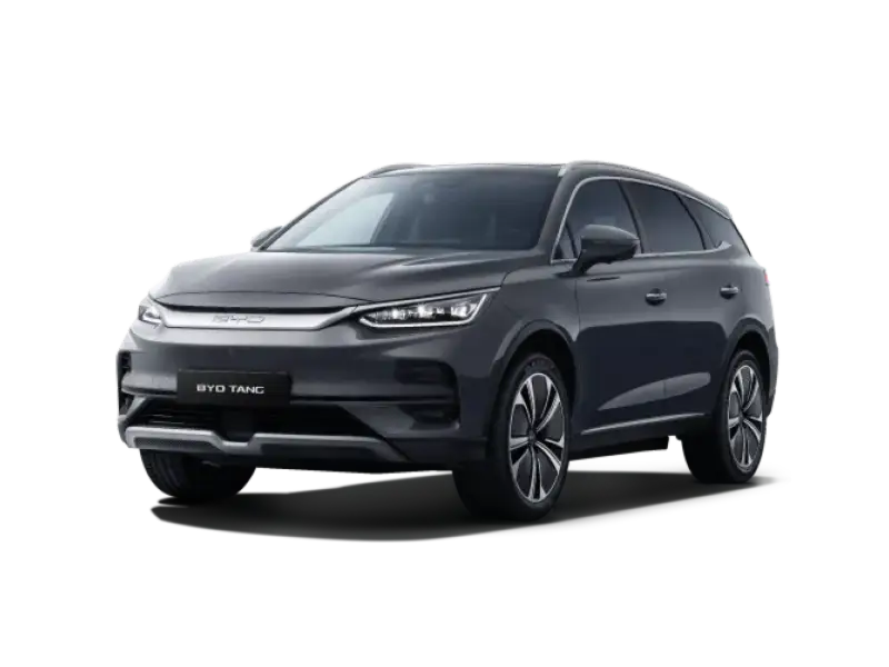 Nuova BYD TANG vista anteriore, SUV 100% elettrico a 7 posti con trazione integrale AWD disponibile presso Auto Zatti.