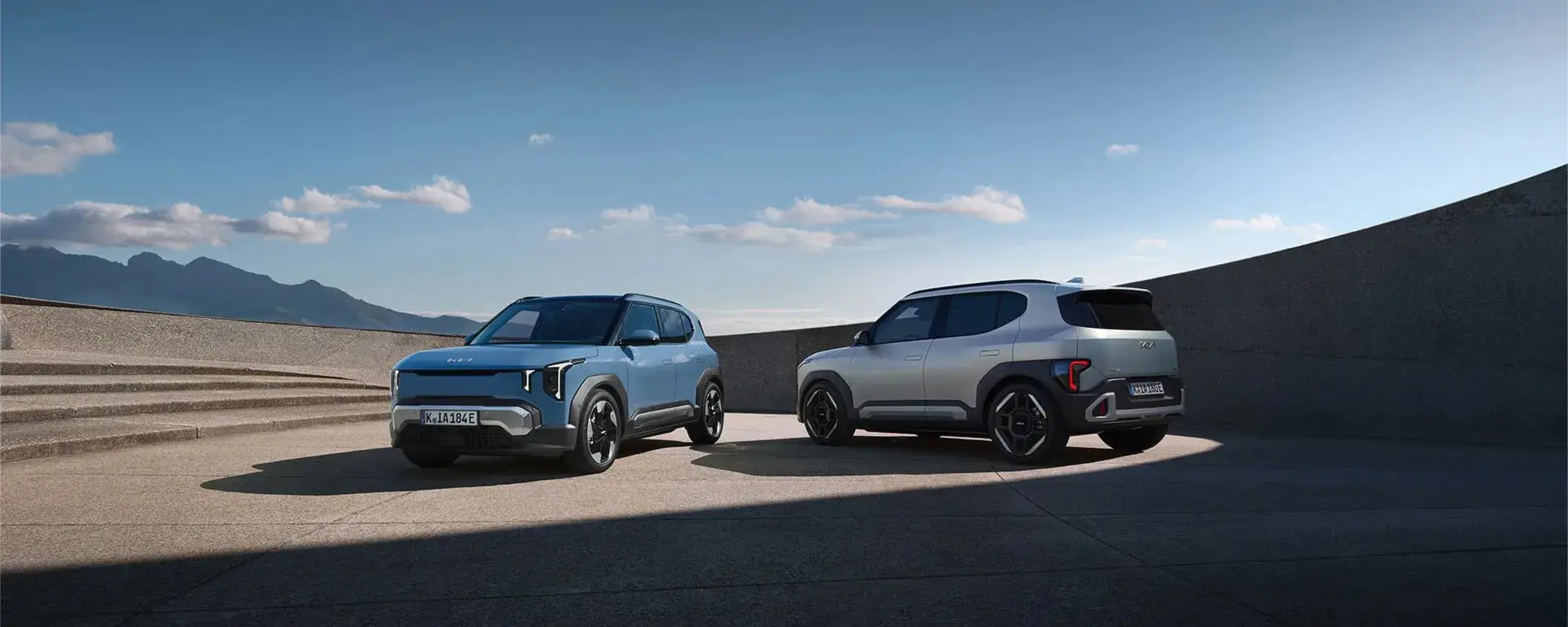 Nuova Kia EV2 vista anteriore, SUV compatto 100% elettrico dal design moderno e innovativo disponibile presso Auto Zatti.
