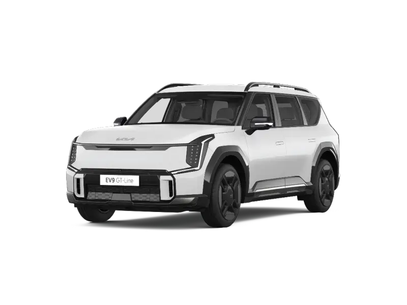 Nuova Kia EV9 vista anteriore, SUV 100% elettrico dal design futuristico e imponente disponibile presso Auto Zatti.