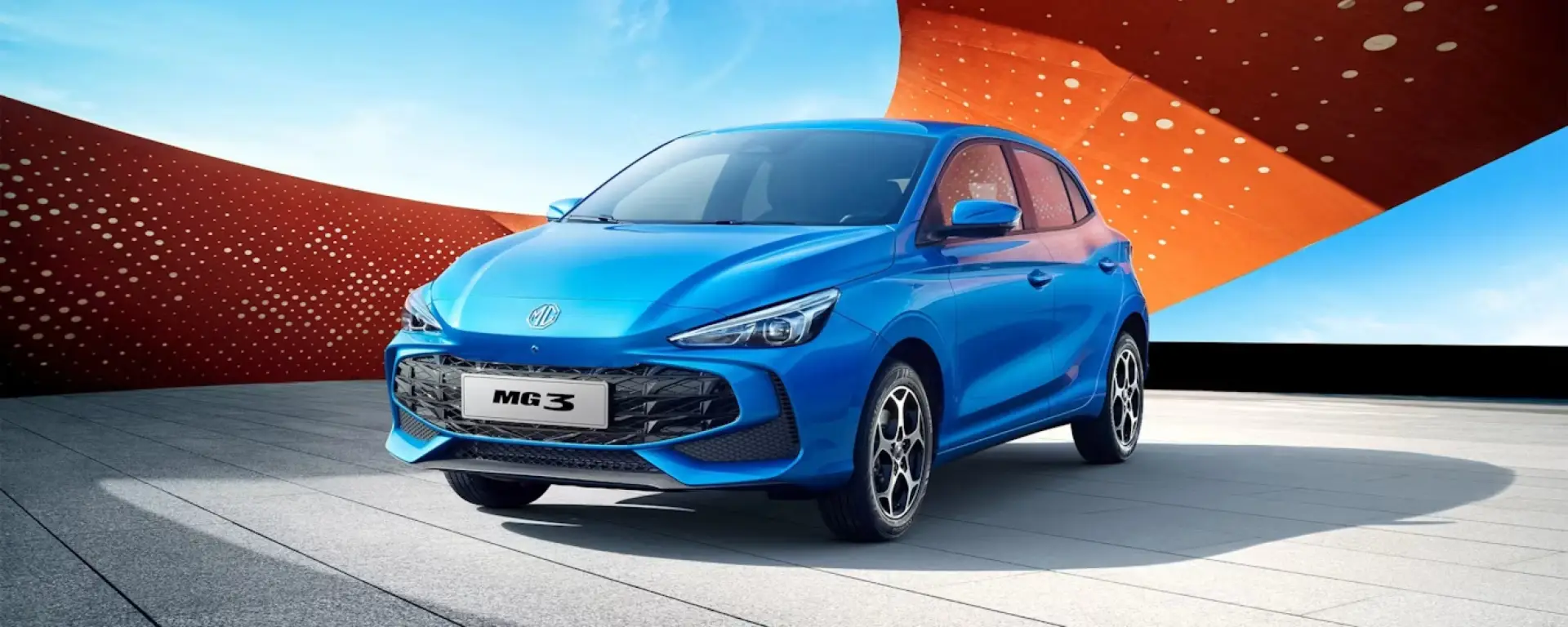 Nuova MG3 Benzina vista anteriore, city car compatta dal design moderno disponibile presso Auto Zatti.