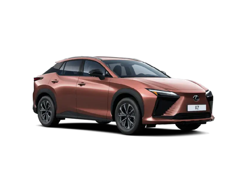 Nuova Lexus RZ Full Electric vista anteriore, SUV premium 100% elettrico dal design innovativo disponibile presso Auto Zatti.