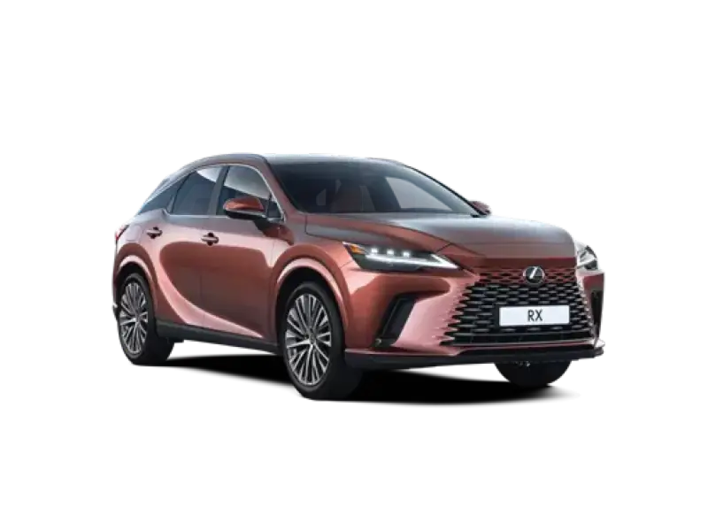 Nuova Lexus RX vista anteriore, SUV premium di lusso disponibile nelle versioni Hybrid e Plug-in Hybrid presso Auto Zatti.