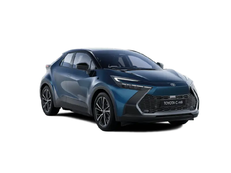 Nuova Toyota C-HR vista anteriore, SUV crossover Full Hybrid e Plug-in Hybrid disponibile da Auto Zatti a Mantova, Brescia e Verona.