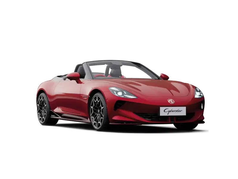 Nuova MG Cyberster vista esterna, roadster elettrica sportiva con portiere ad apertura verticale disponibile presso Auto Zatti.