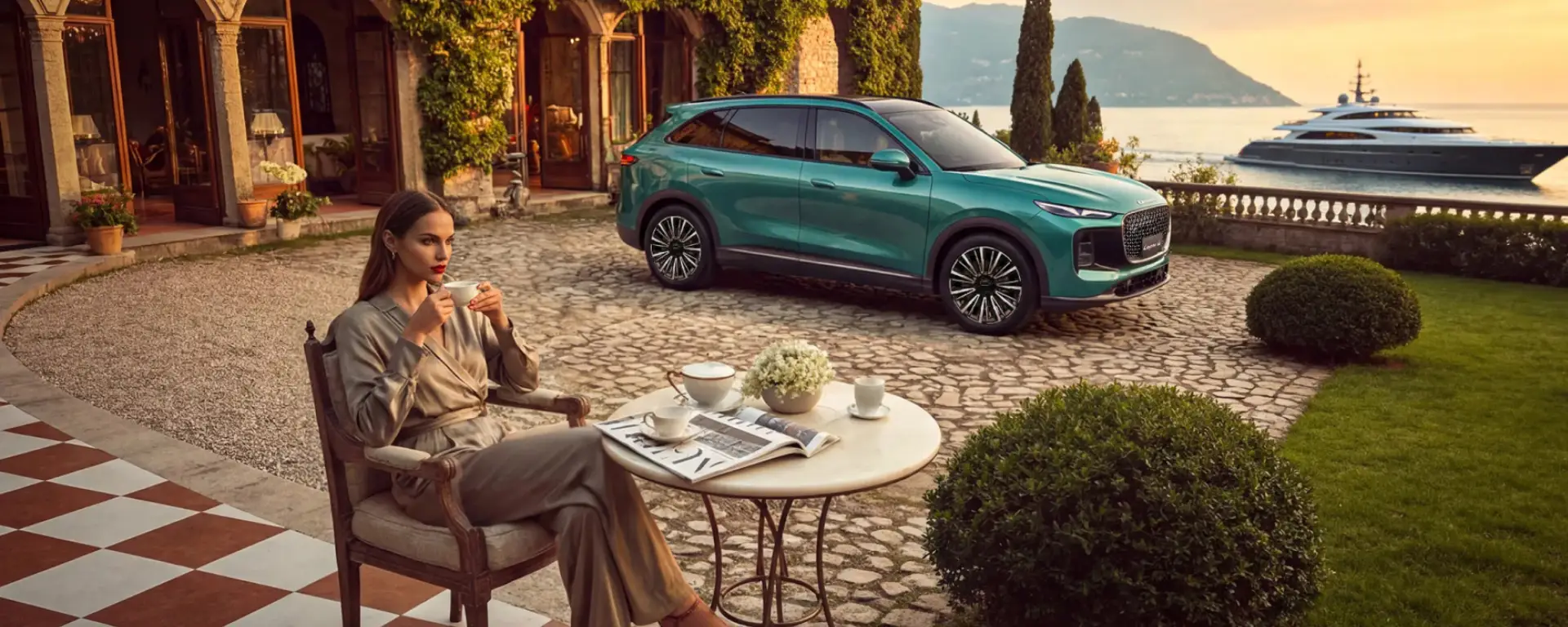 Nuova LEPAS L8 vista frontale presso Gruppo Zatti, SUV dal design moderno ed elegante.