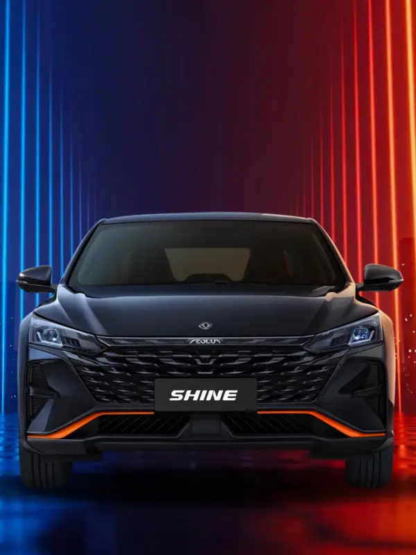 Interni della Dongfeng Shine con display centrale da 13 pollici, quadro strumenti digitale e tecnologie dedicate a comfort, sicurezza e connettività.