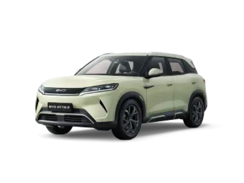 Nuova BYD ATTO 2 vista anteriore, City SUV 100% elettrico dal design moderno disponibile presso Auto Zatti.