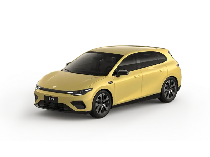 Nuova LEAPMOTOR B05 vista anteriore, hatchback elettrica disponibile da Auto Zatti a Mantova, Brescia e Verona.