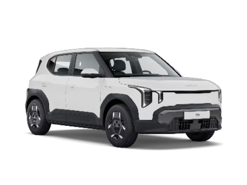 Nuova Kia EV2 vista anteriore, SUV compatto 100% elettrico dal design moderno e innovativo disponibile presso Auto Zatti.
