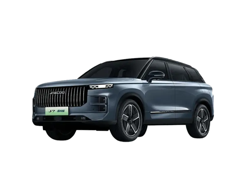 Nuova JAECOO 7 SHS-P vista anteriore, SUV Plug-in Hybrid dal design moderno ed elegante disponibile presso Auto Zatti.